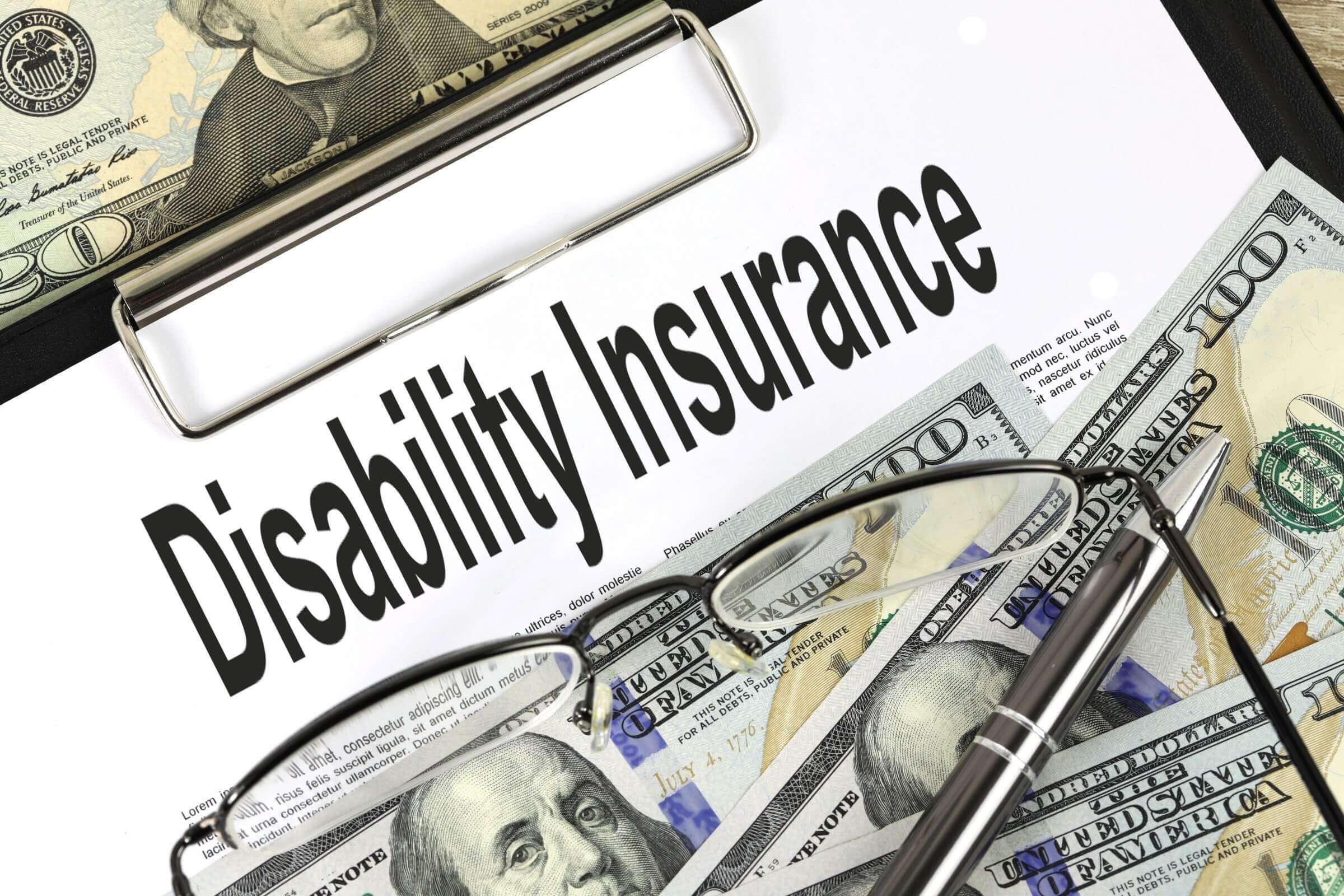 disability insurance with money